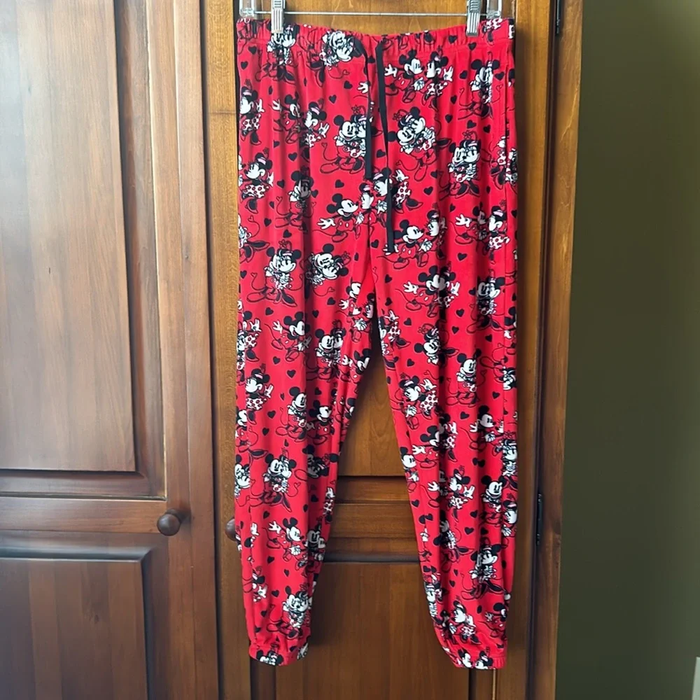 Ladies Disney Mickey & Minnie Sleep Pants - Picture 2 of 10
